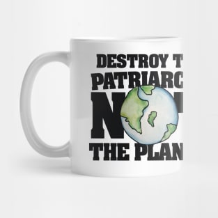 Destroy the Patriarchy not the Planet Mug